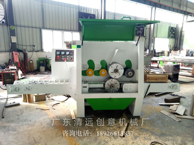 圓木多片鋸采用超薄鋸片，出材率高達80%以上